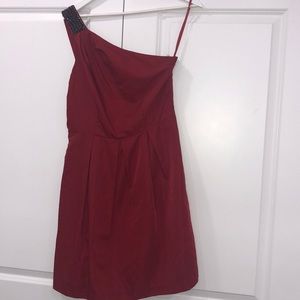 One sleeve red dress - Jacob